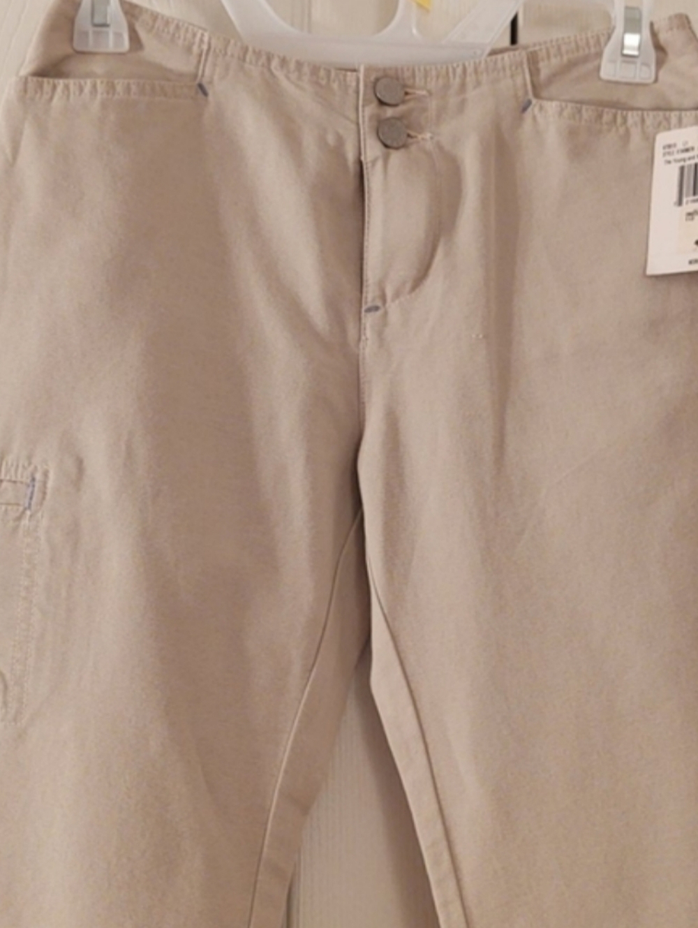 Beige Casual Straight-Leg Pants - Picture 2 of 10